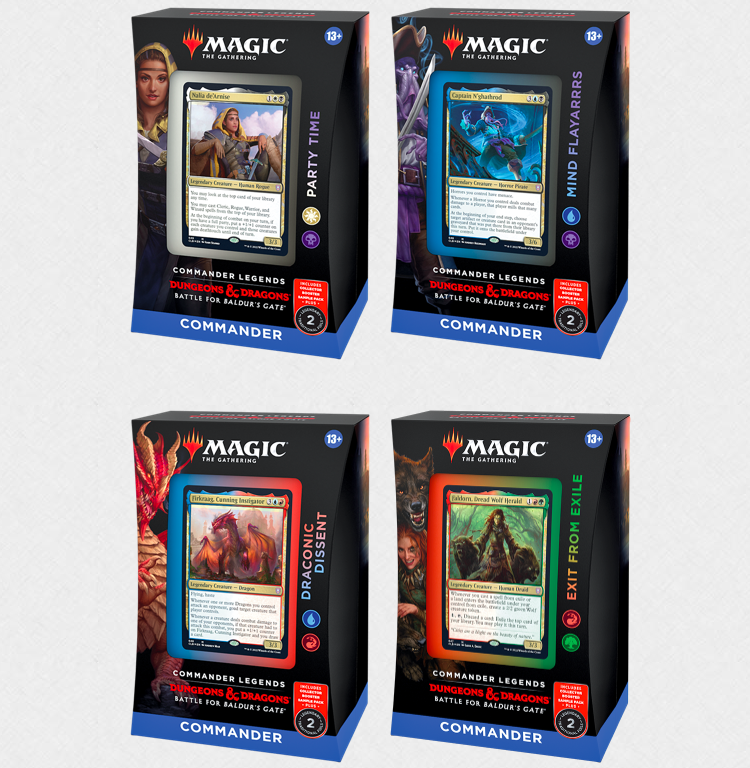 Commander Legends: Battle for Baldurs Gate Commander Decks (Set of 4)